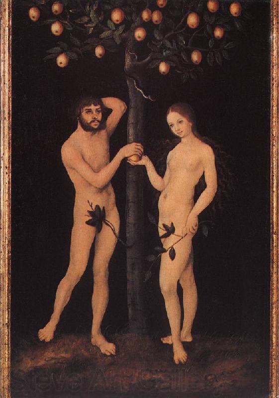 CRANACH, Lucas the Elder Adam and Eve 02 Spain oil painting art